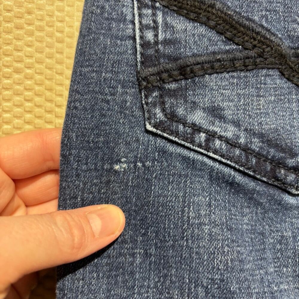 TK Axel Jeans Mens Size 34x30 Blue Slim Boot Denim Cowboy Western Ranch Workwear - Picture 6 of 9